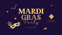 Mardi Gras Party Facebook event cover Image Preview