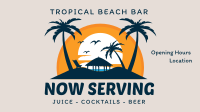 Tropical Beach Bar Animation Design
