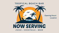 Tropical Beach Bar Animation Image Preview