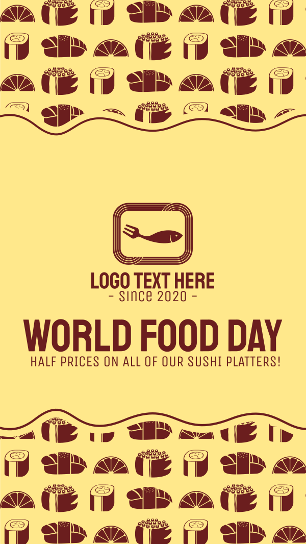 World Food Day for Seafood Restaurant Instagram Story Design Image Preview