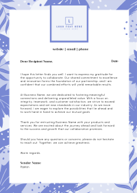 Tropical Abstract Leaves Letterhead Design
