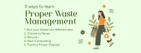 Proper Waste Management Facebook Cover Design