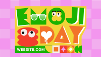 Emoji Day Greeting Facebook Event Cover Design