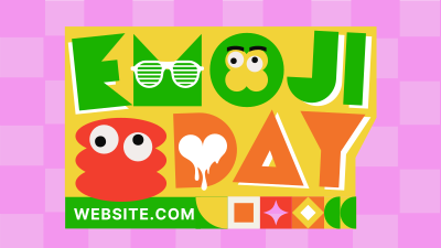 Emoji Day Greeting Facebook event cover Image Preview