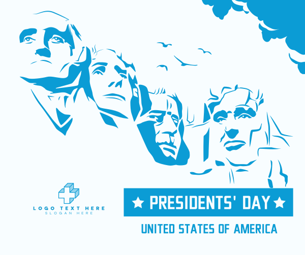 Mt. Rushmore Presidents' Day Facebook Post Design Image Preview