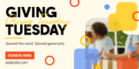 Minimal Giving Tuesday Twitter Post Design