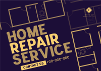 Home Repair Professional Postcard Design