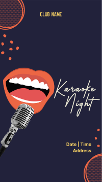 Karaoke Classics Night Facebook Story Image Preview