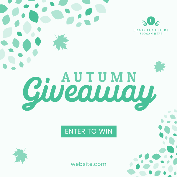 Autumn Mosaic Giveaway Instagram Post Design Image Preview