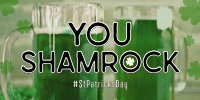 St. Patrick's Shamrock Twitter Post Image Preview