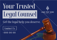 Trusted Legal Counsel Postcard Image Preview