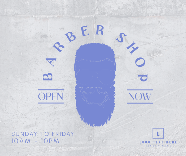 Bearded Barbers Facebook Post Design Image Preview