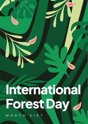 Abstract Forest Day Poster Image Preview