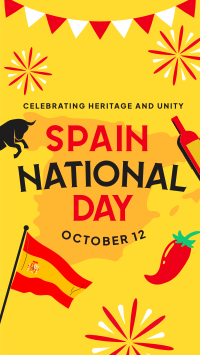 Celebrating Spanish Heritage and Unity Facebook Story Design