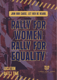 Women's Equality Rally Flyer Design