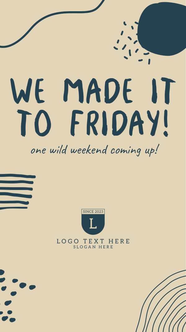 We Made It To Friday Facebook Story Design Image Preview