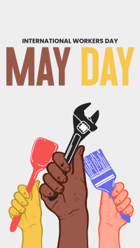 Celebrate Our Heroes on May Day Facebook Story Image Preview