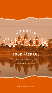 Cambodia Travel Instagram Story Design