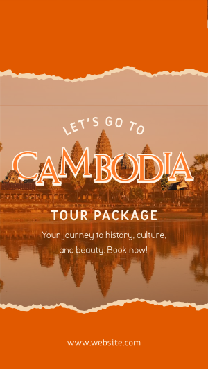 Cambodia Travel Instagram story Image Preview