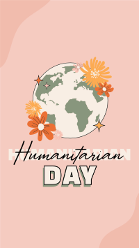 World Humanitarian Blooms Facebook Story Design