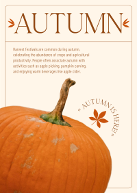 Autumn Pumpkin Poster Image Preview