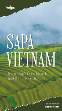 Vietnam Rice Terraces Instagram story Image Preview