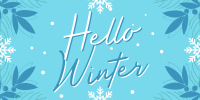 Snowy Winter Greeting Twitter post Image Preview