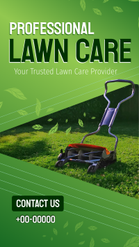 Professional Lawn Care Instagram Reel Preview