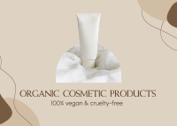 Organic Cosmetic Postcard Image Preview