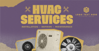 Retro HVAC Service Facebook ad Image Preview