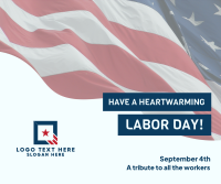 Labor Day Flag Facebook Post Image Preview