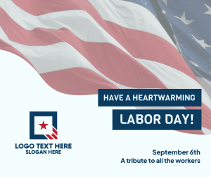 Labor Day Flag Facebook post Image Preview