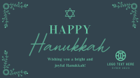 Hanukkah Floral Border Video Image Preview