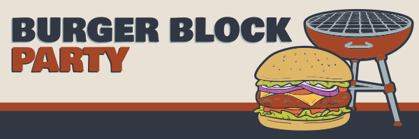 Burger Block Party Twitter Header Design