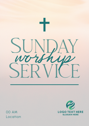 Blessed Sunday Service Flyer Image Preview