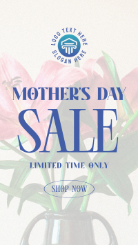 Sale Mother's Day Flowers  Facebook Story Design