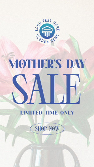 Sale Mother's Day Flowers  Facebook story Image Preview