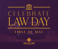 Law Day Celebration Facebook Post Design