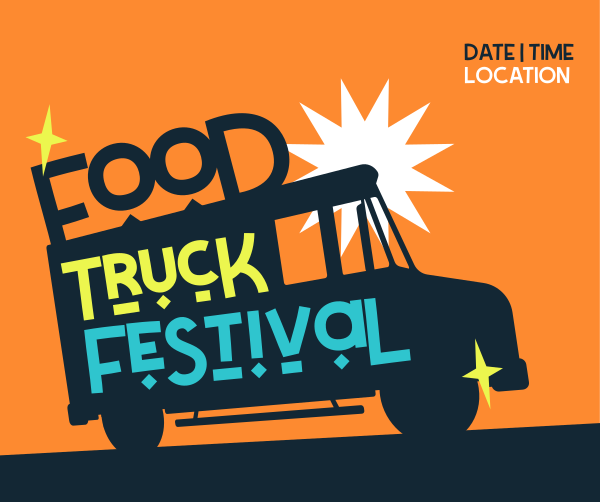 Food Truck Festival Facebook Post Design Image Preview