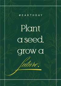 Plant a seed Poster Design