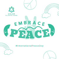 Embrace Peace Day Instagram post Image Preview