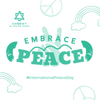 Embrace Peace Day Instagram post Image Preview