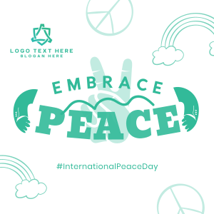 Embrace Peace Day Instagram post Image Preview