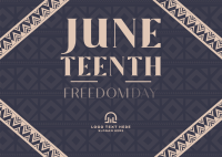 Juneteenth Freedom Revolution Postcard Preview