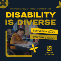 Disabled People Matters Instagram Post Design