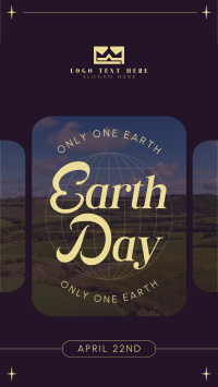 Earth Day Minimalist Instagram Story Design