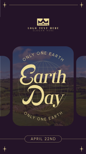 Earth Day Minimalist Instagram story Image Preview