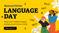 Mother Language Day Animation Image Preview