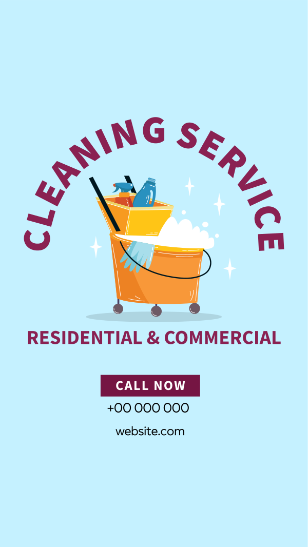 House Cleaning Professionals Instagram Story Design Image Preview