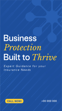 Minimalist Business Protection Insurance YouTube short Image Preview
